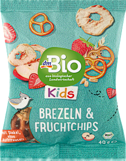 Mix di brezel e chips di frutta dmBio