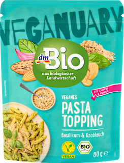 Veganes Pasta Topping Basilikum & Knoblauch dmBio