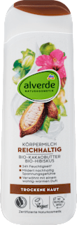 Körpermilch Reichhaltig Kakao Hibiskus alverde NATURKOSMETIK