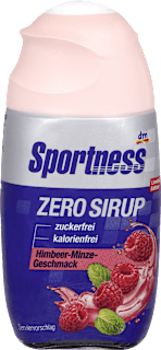 ZERO sirup s příchutí malin a máty Sportness