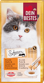 Gustare pentru pisici cu Pui și Curcan Multipack Dein Bestes