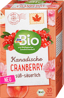 Früchtetee Kanadische Cranberry (20 Beutel), 40 g
