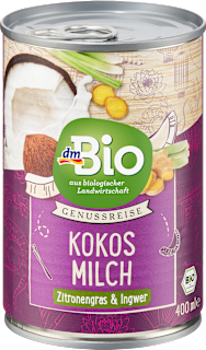 Bio napitek na osnovi kokosa z limonsko travo in ingverjem dmBio
