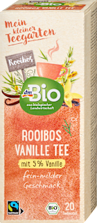 Bio zeliščni čaj rooibos z vaniljo (20 × 1,5 g) dmBio