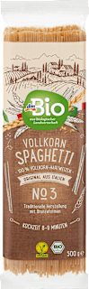 Nudeln, Spaghetti aus Vollkorn, No.3 dmBio