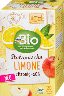 Bio sadni čaj z aromo italijanske limone (20 x 2 g) dmBio