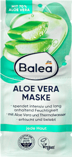Maschera viso idratante con aloe vera Balea