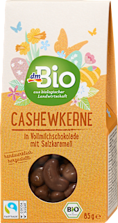 Anacardi ricoperti di cioccolato al latte dmBio