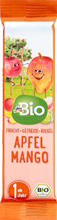 Barretta alla frutta con avena Bio, mela Bio e mango Bio dmBio