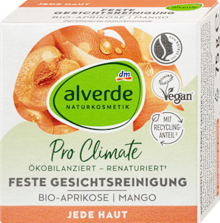 Tuhé čistiace pleťové mydlo bio marhuľa a mango alverde NATURKOSMETIK