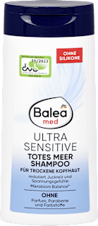 Šampón na vlasy Ultra Sensitive so soľou z Mŕtvého mora Balea med