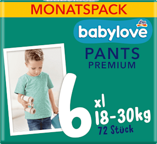 Бебешки гащички Premium, размер 6, 18-30 кг. babylove