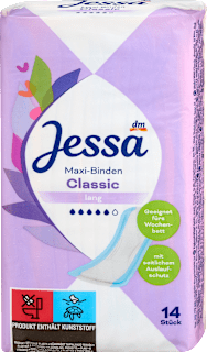 Damski vložki Maxi Classic, dolgi Jessa