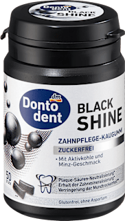 Guma do żucia w drażetkach Black Shine Dontodent