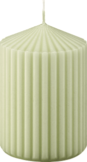 Stumpenkerze Rille 100/70 grün Profissimo