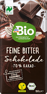 Ciocolată amăruie 70% cacao dmBio