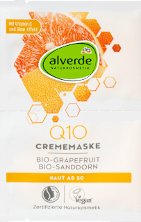 pleťová maska Q10 s vitamínem C 2x5 ml alverde NATURKOSMETIK
