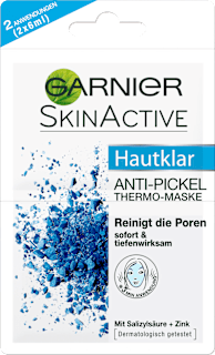 Anti Pickel Gesichtsmaske Hautklar Thermo  Garnier Skin Active