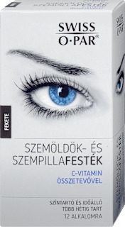 Szempilla és szemöldök festék, fekete Swiss-O-Par