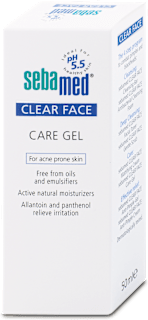 Ošetrujúci gél na tvár Clear Face sebamed