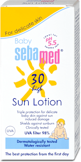 Detské mlieko na opaľovanie Sun Care Multi Protect OF 30 sebamed baby