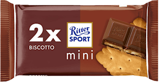 Cioccolato al latte mini duo biscotto Ritter SPORT