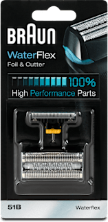 WaterFlex Foil & Cutter 51B Scherteile Kombipack Braun