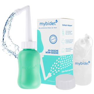 Po- und Intimdusche Mint, inkl. Reisebeutel und Deckel mybidet