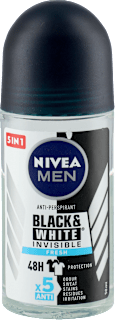 Antyperspirant Black&White Invisible Fresh roll-on NIVEA MEN