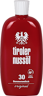 Sonnenmilch hoher Schutz LSF 30 tiroler nussöl