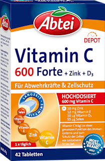 Prehransko dopolnilo Vitamin C 600 Forte Abtei