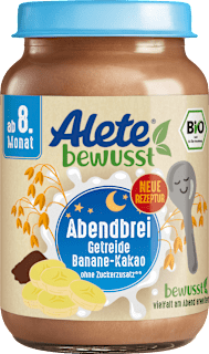 Abendbrei Banane Kakao ab dem 8. Monat Alete