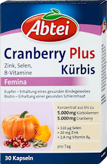Kürbis Plus Cranberry Femin Kapseln Abtei