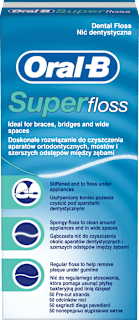 Zubná niť Superfloss, predstrihaná Oral-B