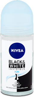 Black&White Invisible Pure deo roll-on NIVEA