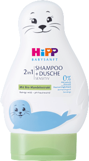 2în1 șampon și gel de duș pentru bebeluși, foca HiPP Babysanft
