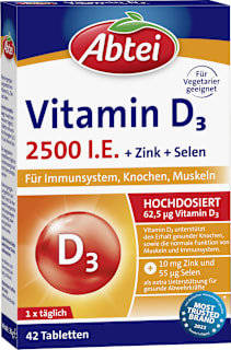 Vitamin D3 2500 I.E. Tabletten Abtei