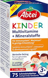 Multivitamine für Kinder Schmelztabletten 75 St Abtei