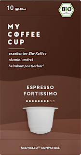 Kaffeekapseln, Espresso, kompostierbar My-CoffeeCup