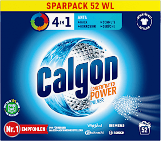 Waschmaschinenreiniger Wasserenthärter Concentrated Power Pulver 4in1 Calgon
