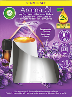 Lufterfrischer Aroma-Öl Diffuser Starter-Set Bergamotte & Lavendel AirWick