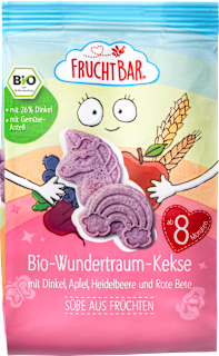 Babykekse Wundertraum mit Dinkel, Apfel und Heidelbeere ab dem 8. Monat FruchtBar