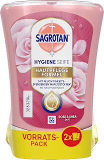 Flüssigseife No Touch Rose & Shea Nachfüllpack (2x250 ml) Sagrotan
