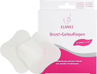 Brustwarzenpflege Gelauflagen (6 Paar) Elanee
