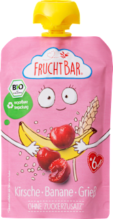 Quetschie Kirsche-Banane-Grieß, ab 6 Monaten FruchtBar