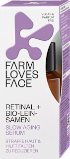 Serum Slow Aging Retinal + Bio-Leinsamen Farm Loves Face