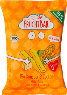 bio kukuřičné křupky s příchutí sýra FruchtBar