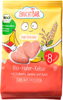 bio obilninové sušenky s příchutí ovoce FruchtBar
