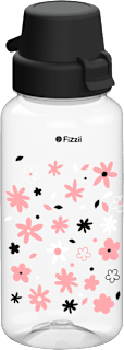 Trinkflasche Kinder Bambini schwarz, 400 ml  Fizzii
