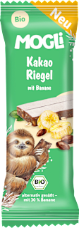 Riegel Kakao mit Banane ab 3 Jahren MOGLi